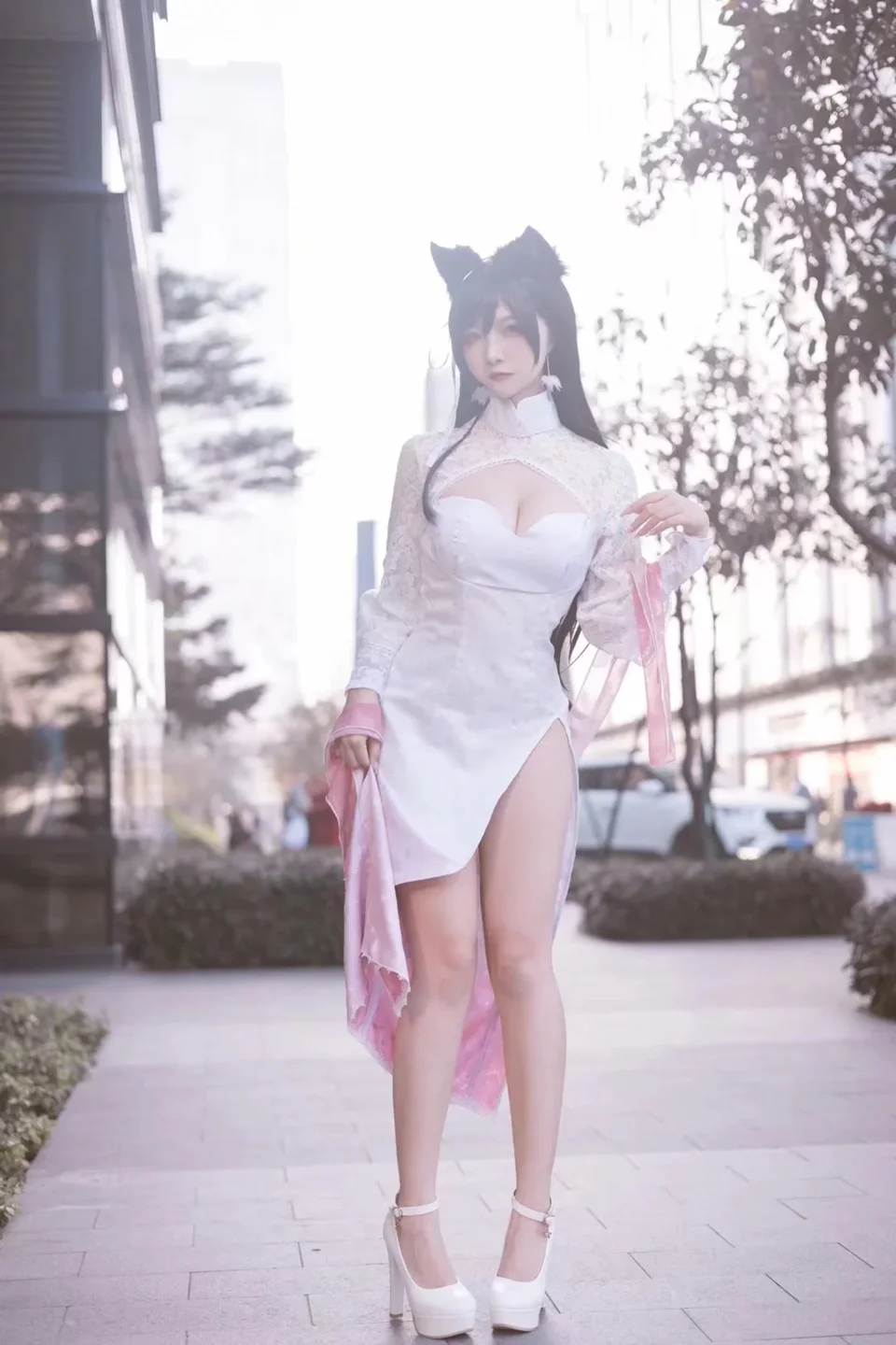 二佐Nisa - No.198 碧蓝航线·爱宕旗袍 [18P-80MB] tg@simisebaisi 【丝足阁】014.webp